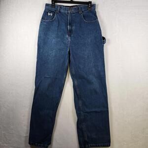 Y2K Phat Farm Carpenter Jeans Womens 18‎ Baggy Wide Leg Blue Denim Hip Hop Style